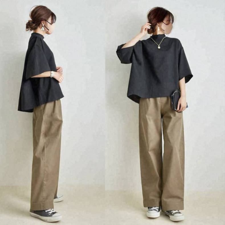 ブルベ夏/ブルベ冬服 すっきり美脚見せの定番カジュアルセットアップ