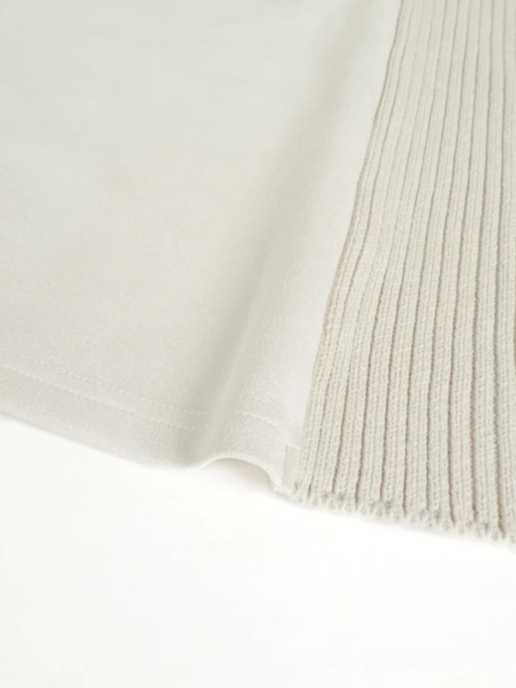 ブルベ夏/ブルベ冬服 スエード調ワンピース