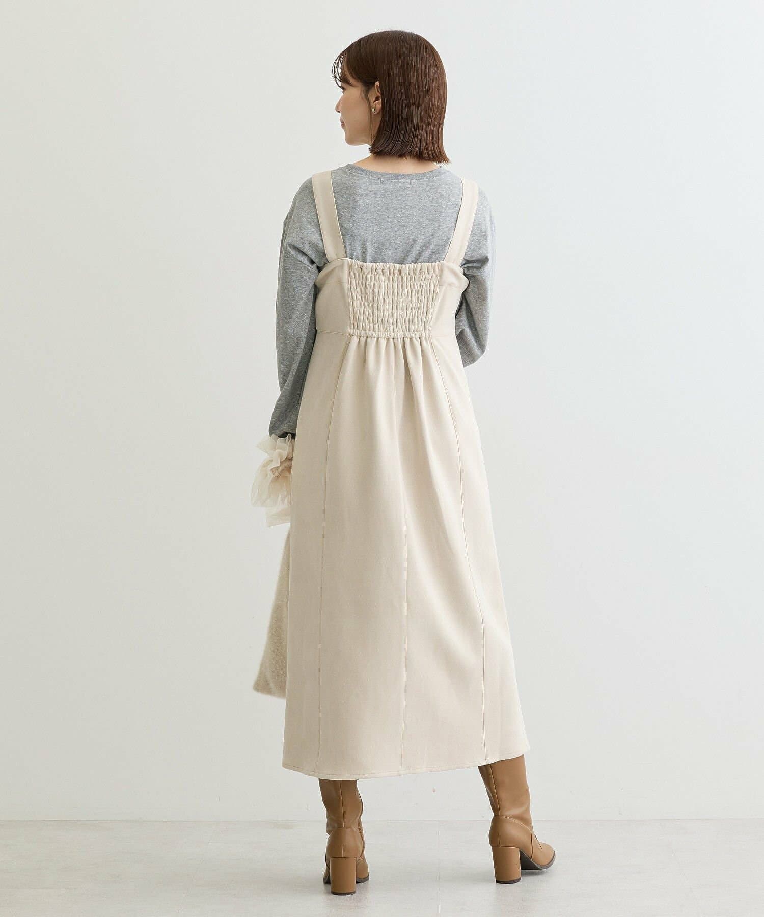 ブルベ夏/ブルベ冬服 美シルエット ジップアップワンピース