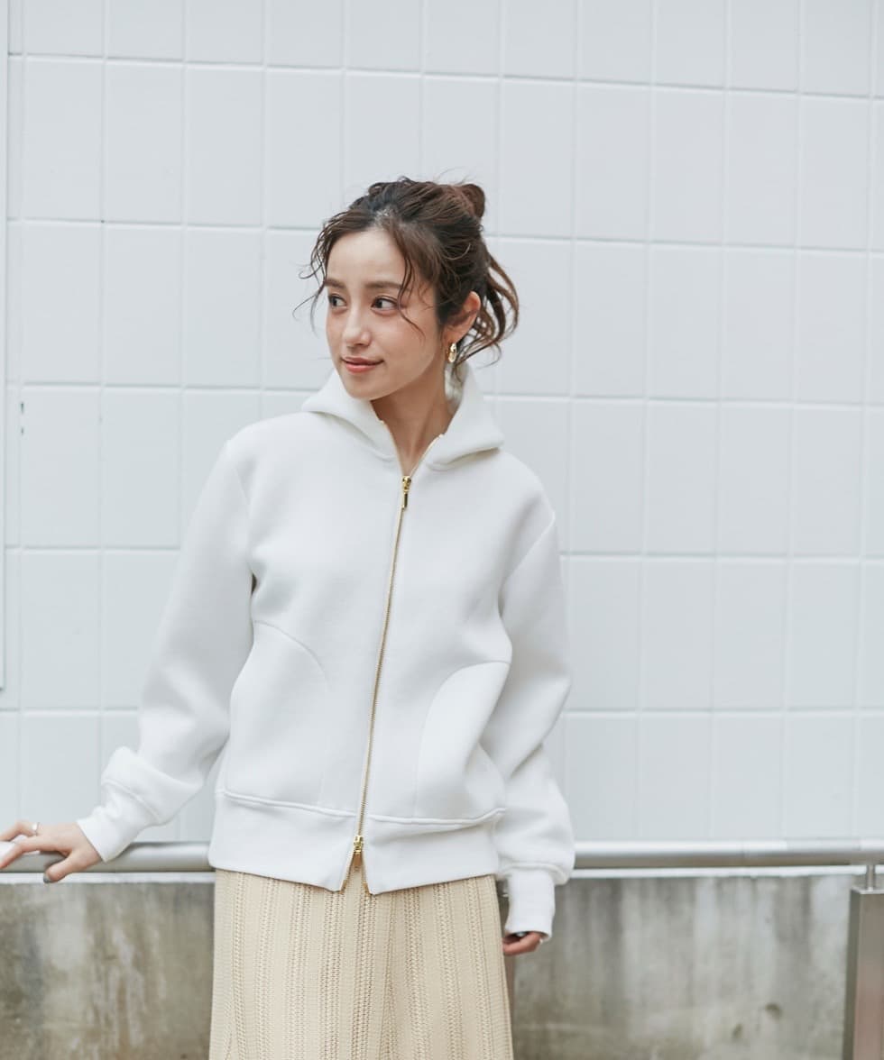 ブルベ夏/ブルベ冬服 シンプル フード付パーカー