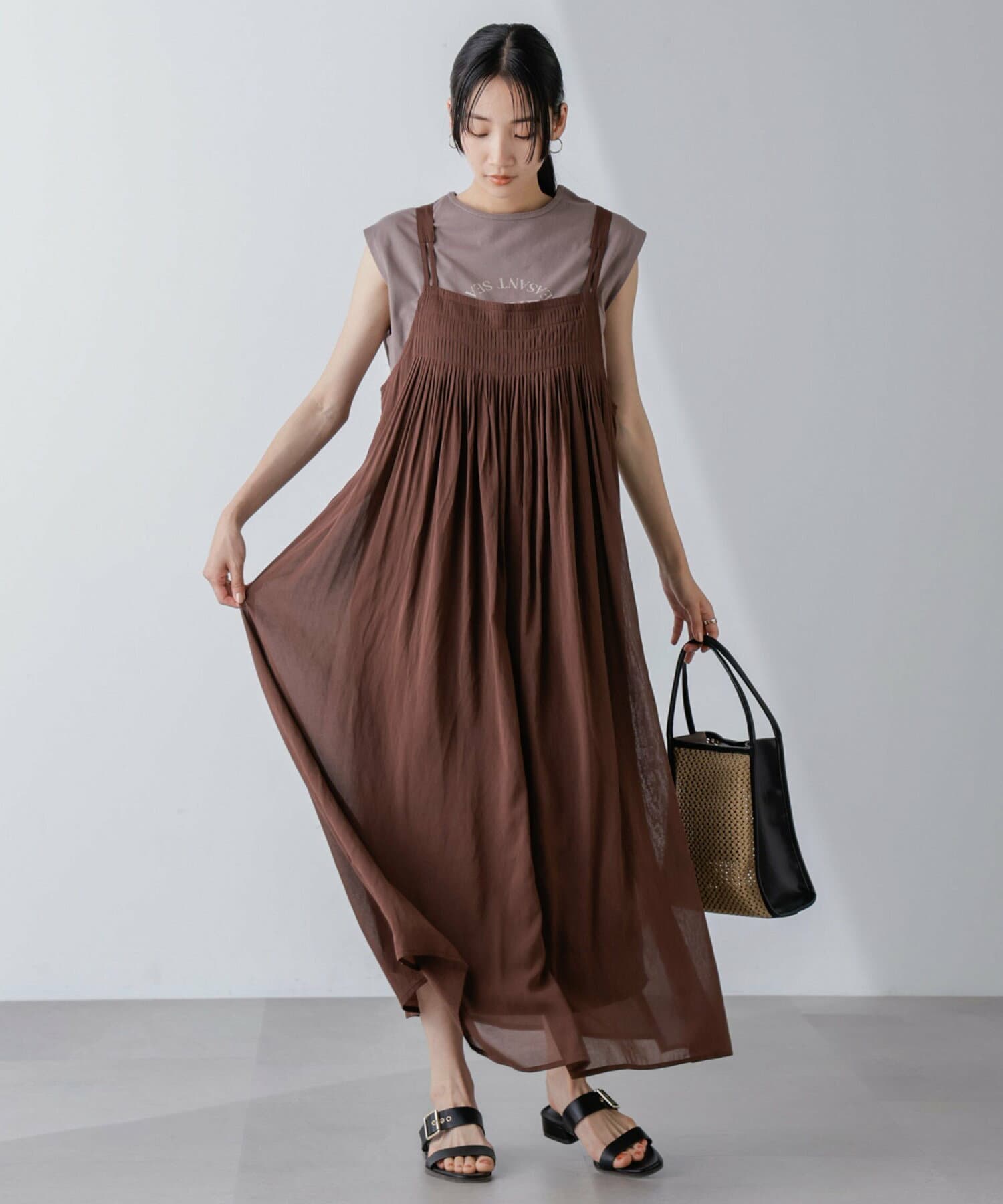 ブルベ冬服 ゆったりキャミワンピース