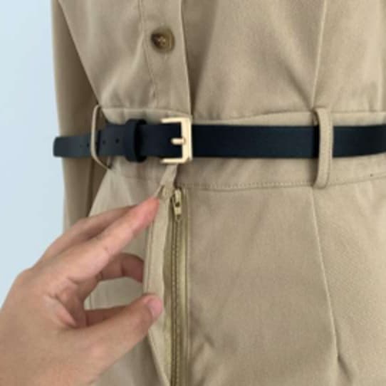 ブルベ夏/ブルベ冬服 エレガントシャツワンピース