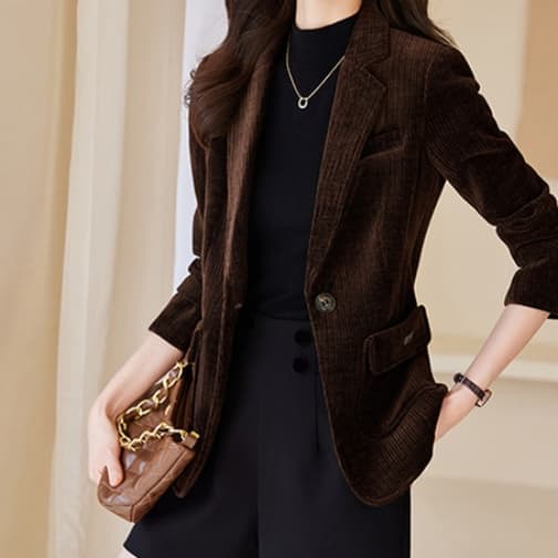 ブルベ冬服 コーデュロイ スリムジャケット