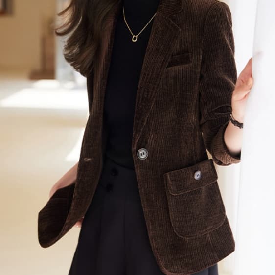 ブルベ冬服 コーデュロイ スリムジャケット