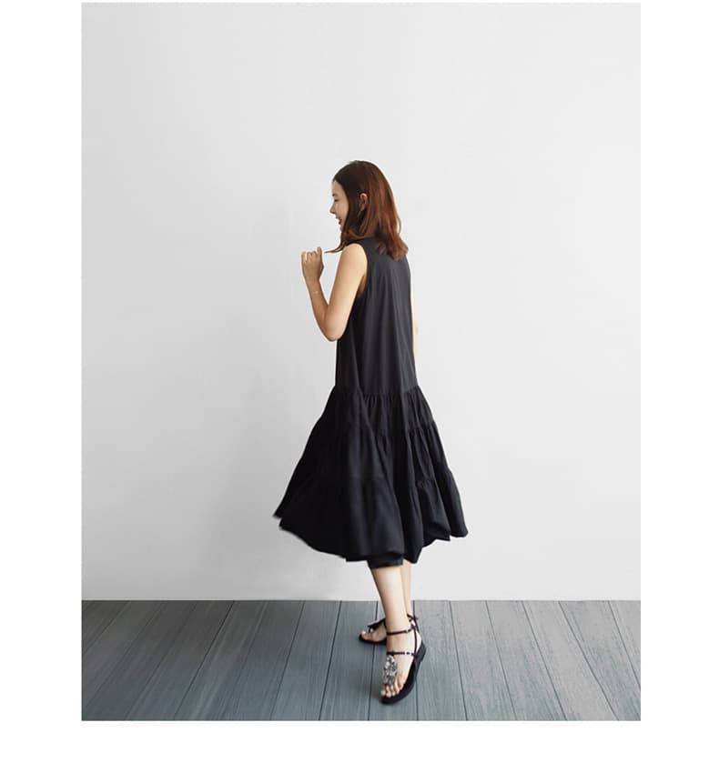 ブルベ冬服 ティアードギャザーワンピース