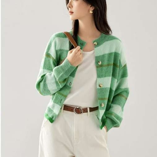 ブルベ夏/ブルベ冬服 優美シルエットカーディガン