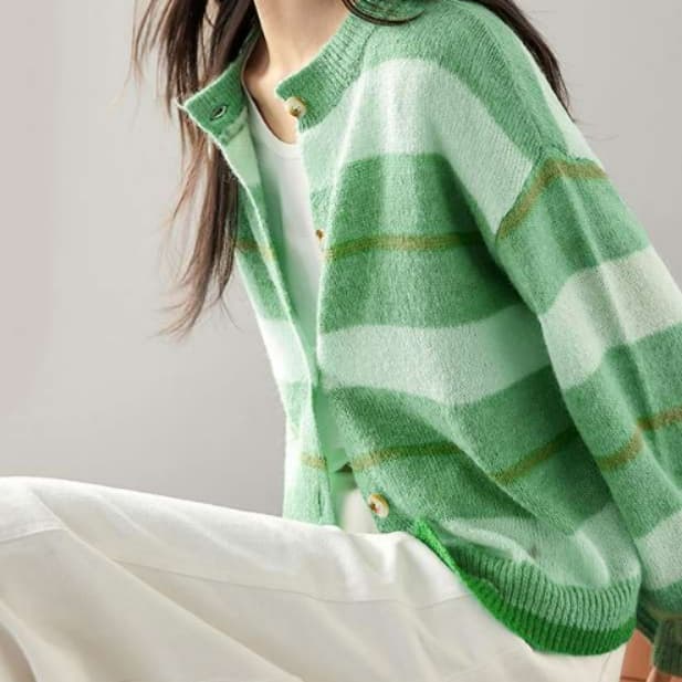 ブルベ夏/ブルベ冬服 優美シルエットカーディガン