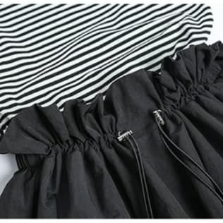 ブルベ夏/ブルベ冬服 フリルギャザーワンピース