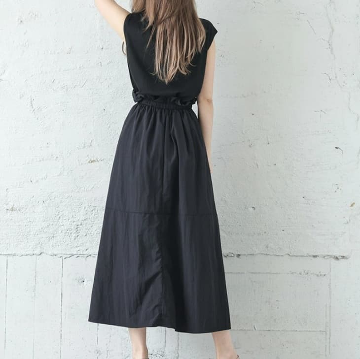 ブルベ夏/ブルベ冬服 フリルギャザーワンピース