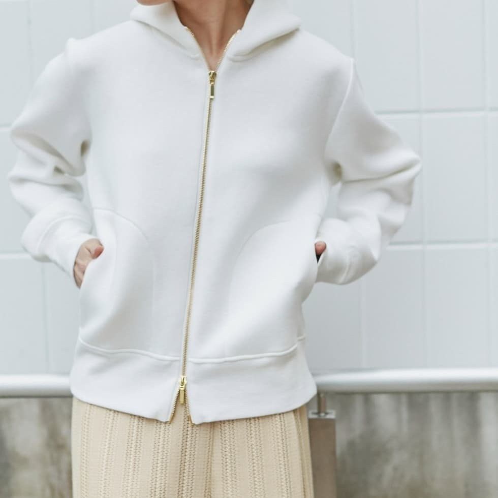 ブルベ夏/ブルベ冬服 シンプル フード付パーカー