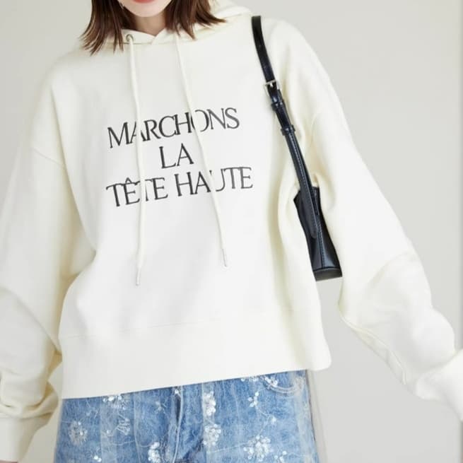 ブルベ夏/ブルベ冬服 シンプルフーディパーカー