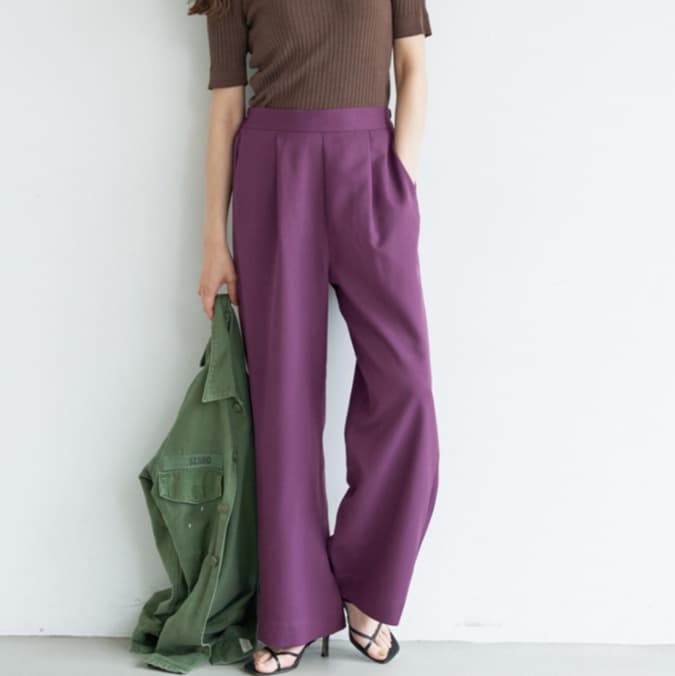 ブルベ夏/ブルベ冬服 リラックスシルエットパンツ