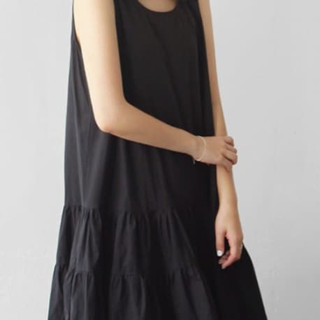 ブルベ冬服 ティアードギャザーワンピース