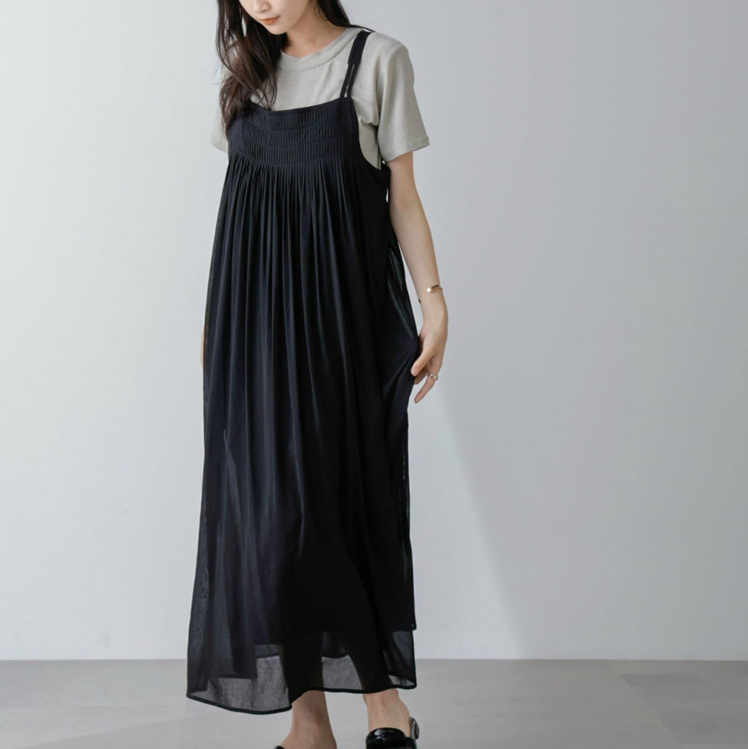 ブルベ冬服 ゆったりキャミワンピース