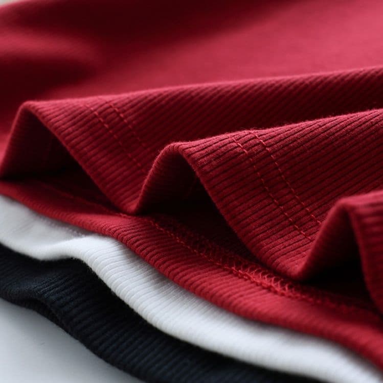 ブルベ夏/ブルベ冬服 リブ編み丸首ノースリーブトップス