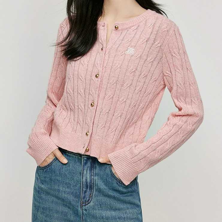 ブルベ夏/ブルベ冬服 フロントボタンカーディガン