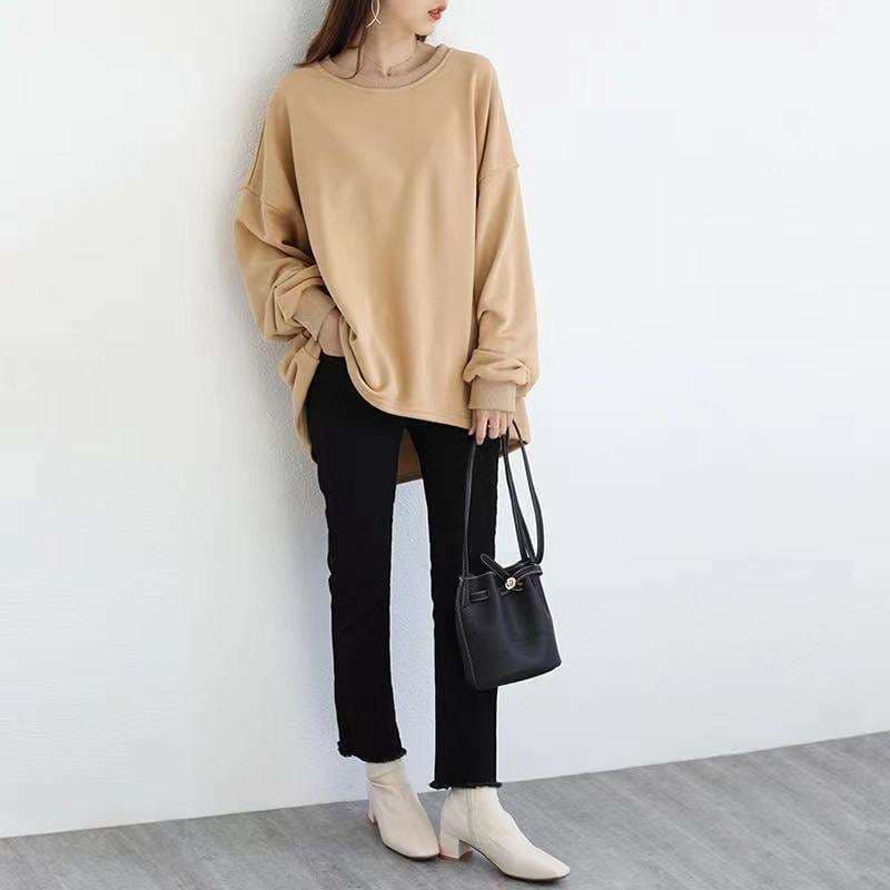 ブルベ冬服 ゆったりオーバーサイズ長袖スウェット