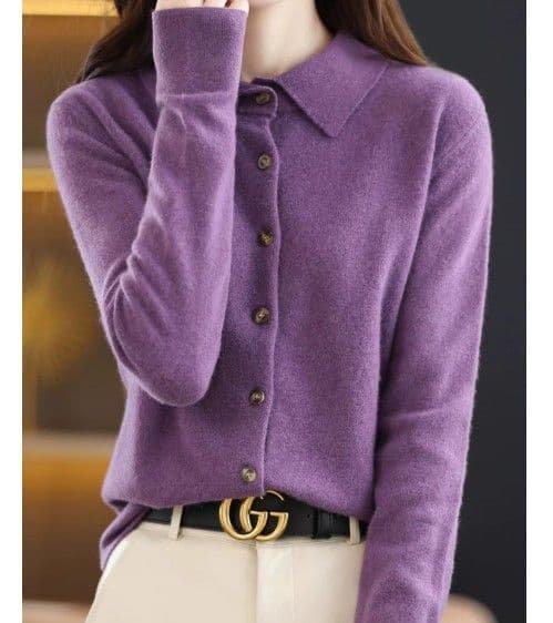 ブルベ夏/ブルベ冬服 襟付きニット