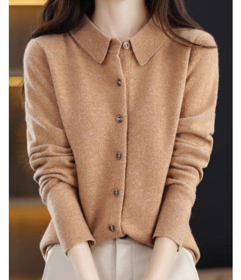 ブルベ夏/ブルベ冬服 襟付きニット