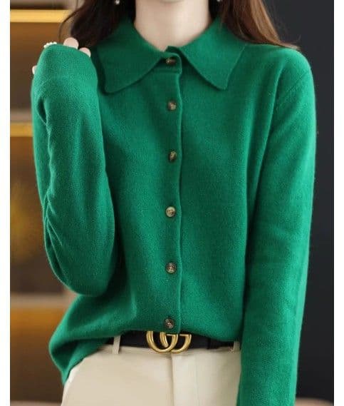 ブルベ夏/ブルベ冬服 襟付きニット