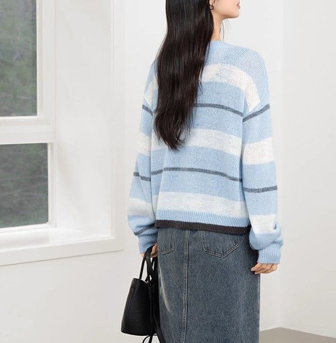 ブルベ夏/ブルベ冬服 優美シルエットカーディガン