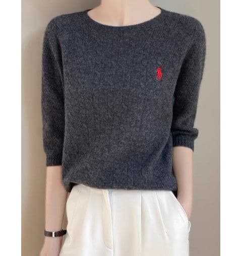 ブルベ夏/ブルベ冬服　ニット半袖トップス