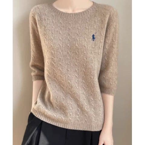 ブルベ夏/ブルベ冬服　ニット半袖トップス