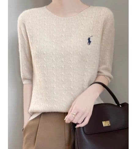 ブルベ夏/ブルベ冬服　ニット半袖トップス