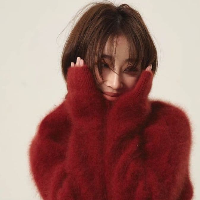 ブルベ夏/ブルベ冬服　ふんわりモヘア調ゆったりシルエットニット