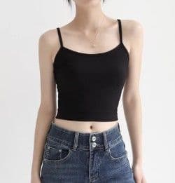 ブルベ夏/ブルベ冬服　細身ショート丈キャミソールインナートップス