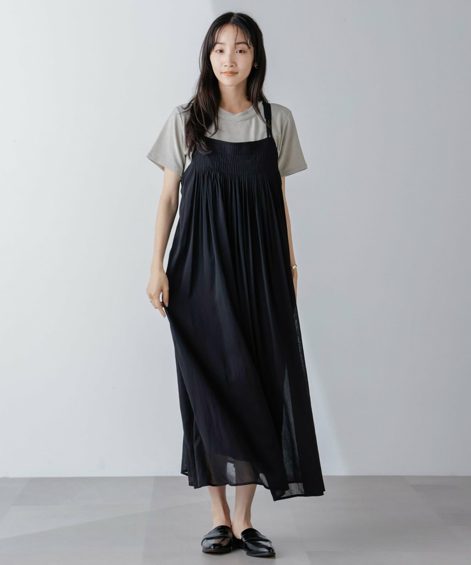 ブルベ冬服 ゆったりキャミワンピース