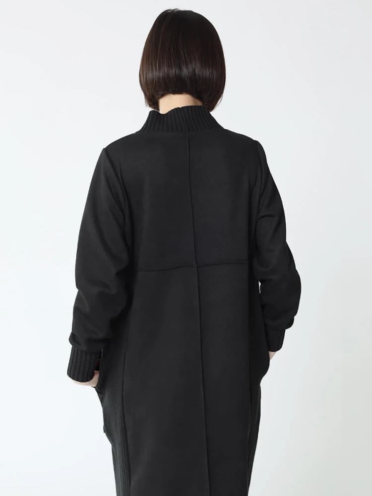 ブルベ夏/ブルベ冬服 スエード調ワンピース