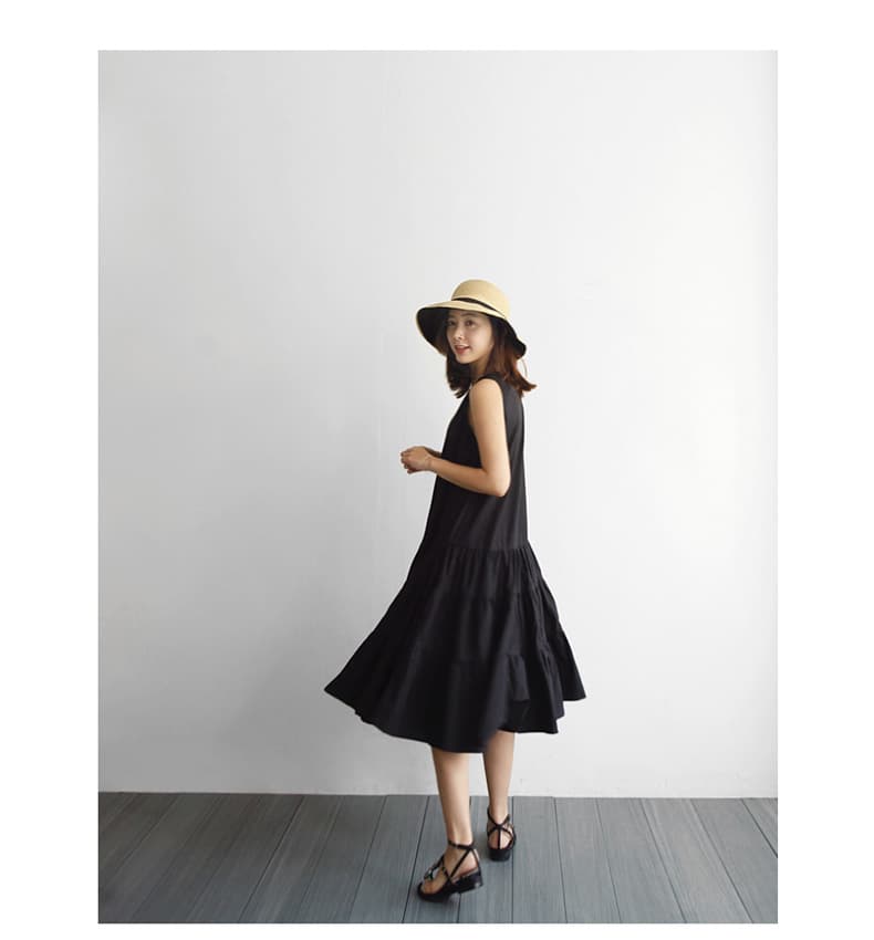 ブルベ冬服 ティアードギャザーワンピース