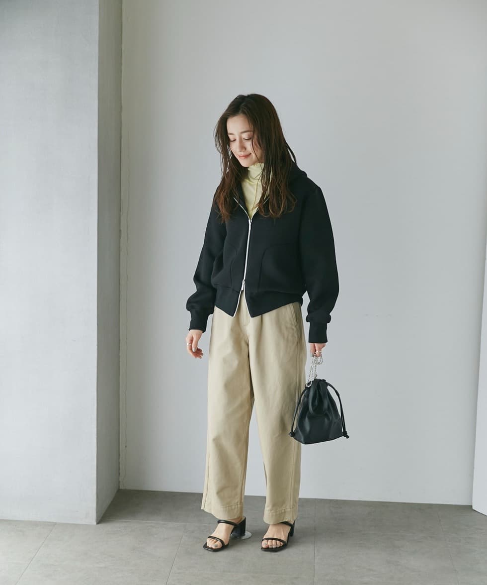 ブルベ夏/ブルベ冬服 シンプル フード付パーカー