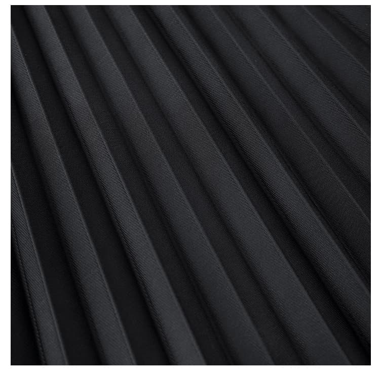 ブルベ夏/ブルベ冬服 優美なシルエット プリーツロングスカート