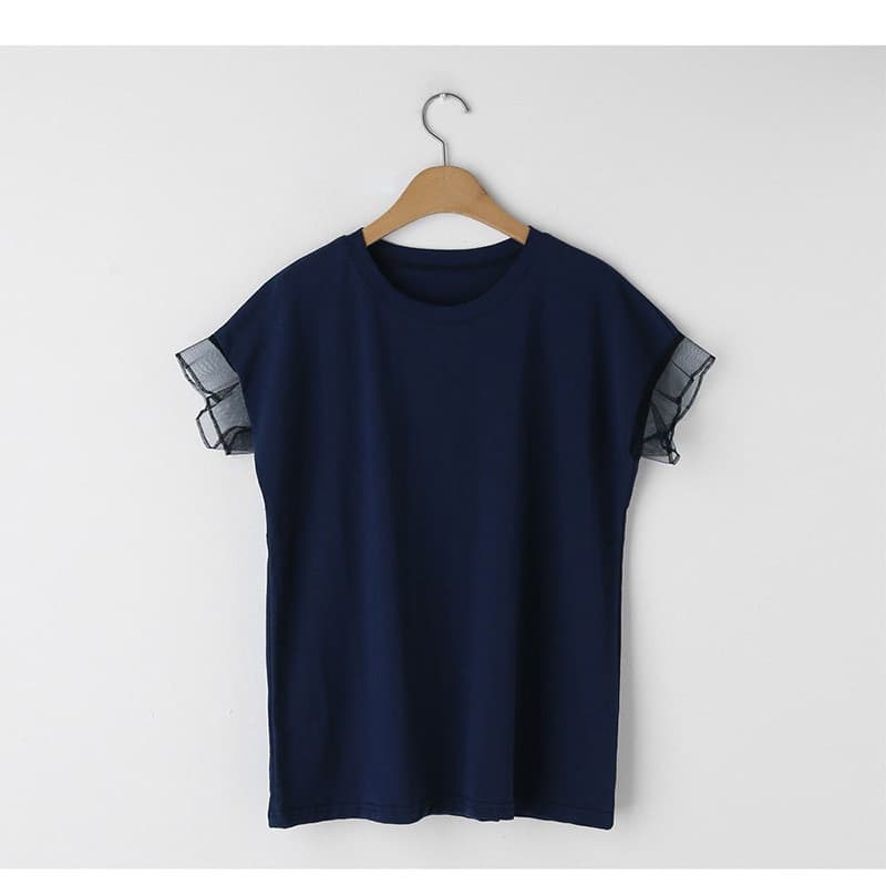 ブルベ夏/ブルベ冬服 透かし袖クラシカルTシャツ