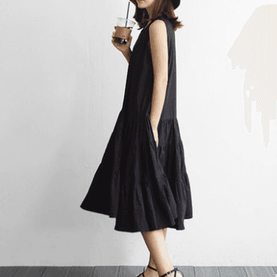 ブルベ冬服 ティアードギャザーワンピース