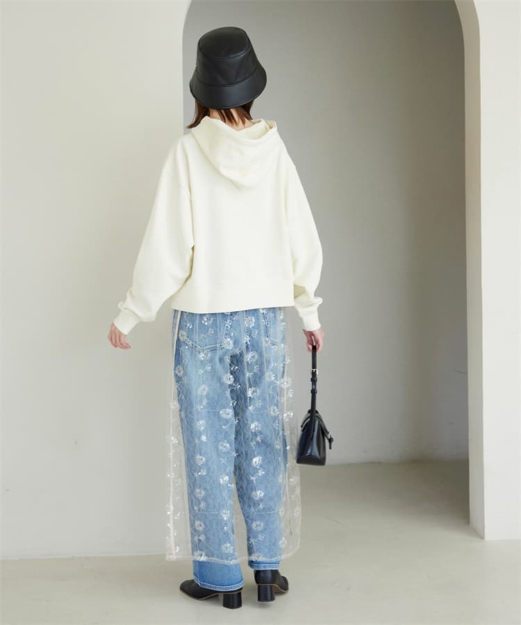 ブルベ夏/ブルベ冬服 シンプルフーディパーカー