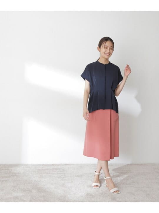 ブルベ夏服 フォーマルミディ丈スカート