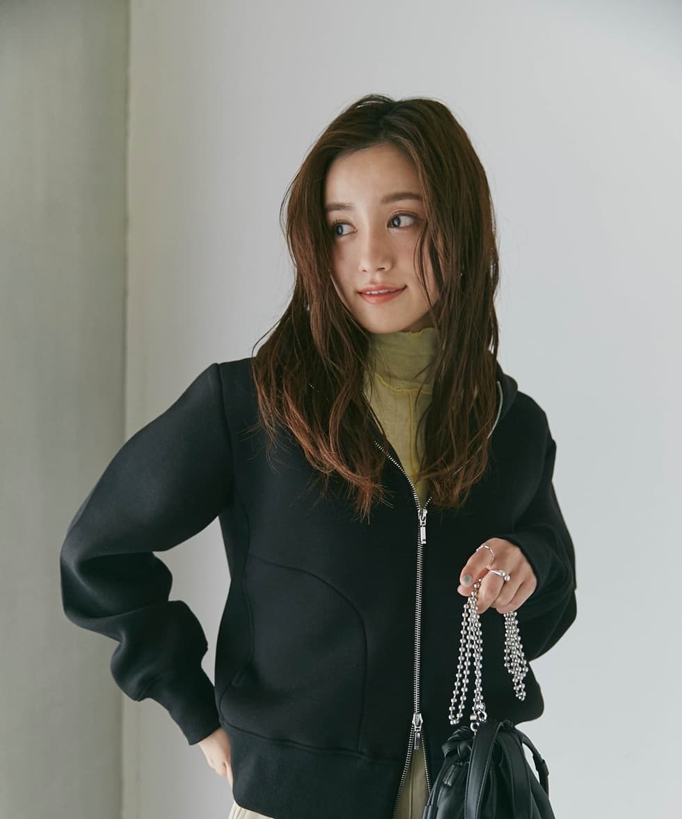 ブルベ夏/ブルベ冬服 シンプル フード付パーカー