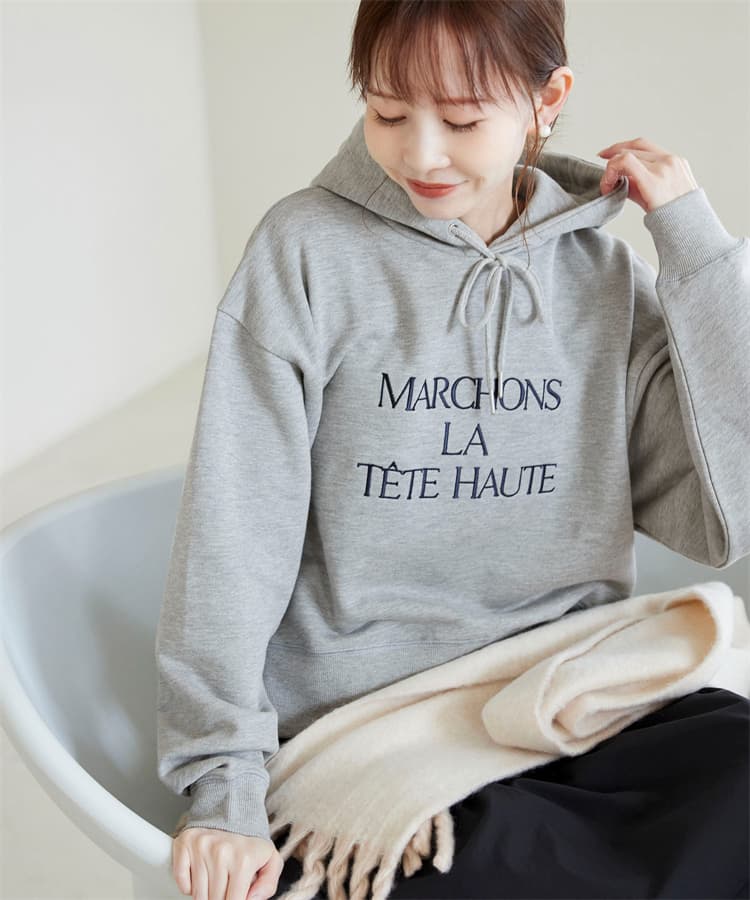 ブルベ夏/ブルベ冬服 シンプルフーディパーカー