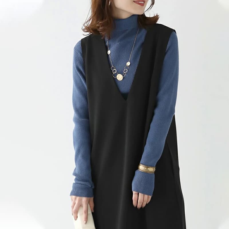 ブルベ夏/ブルベ冬服 重ね着自由自在ジャンパースカート