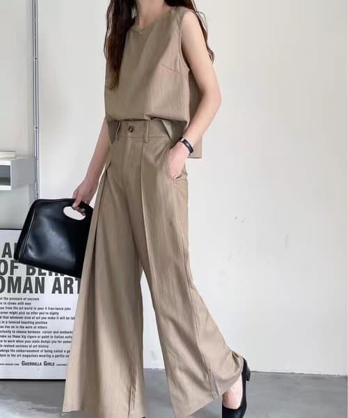 ブルベ夏/ブルベ冬服 ノースリーブパンツセットアップ