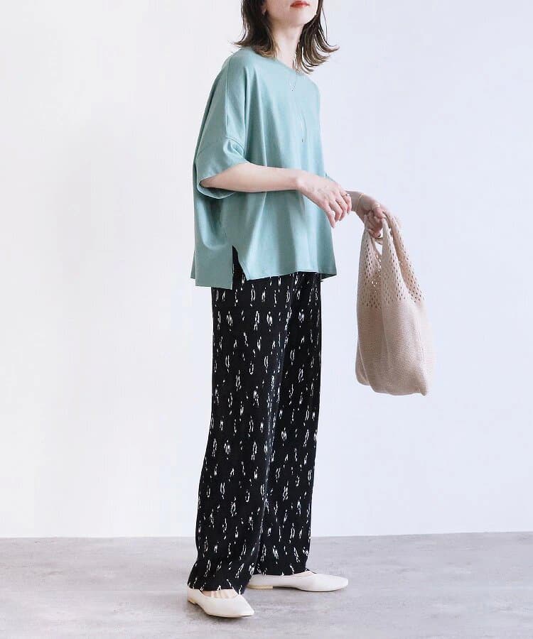 ブルベ夏/ブルベ冬服 ゆったりシルエット五分袖カットソー