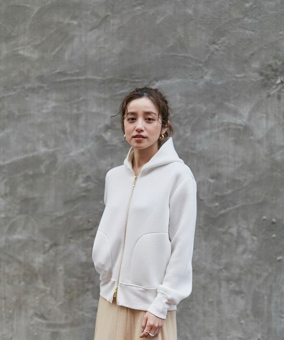 ブルベ夏/ブルベ冬服 シンプル フード付パーカー