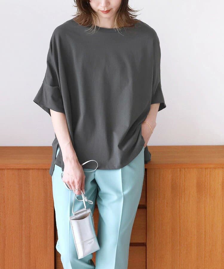 ブルベ夏/ブルベ冬服 ゆったりシルエット五分袖カットソー