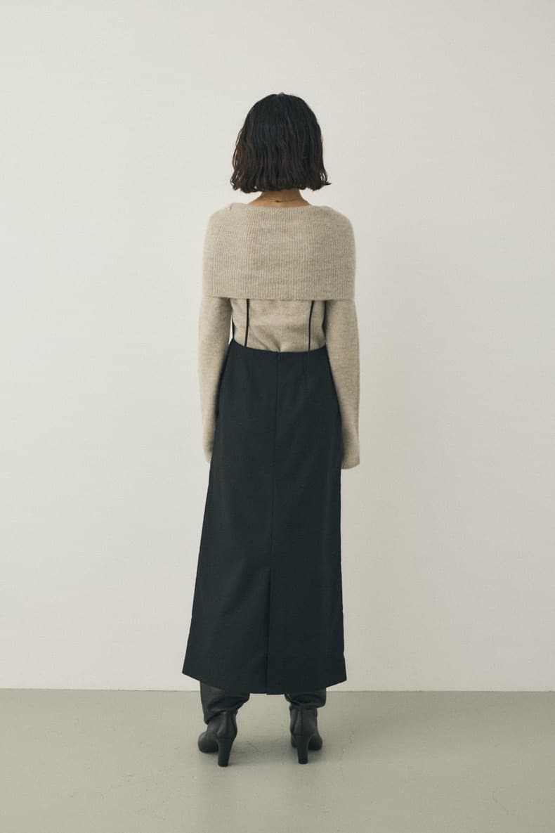 ブルベ冬服 シンプル キャミソールワンピース