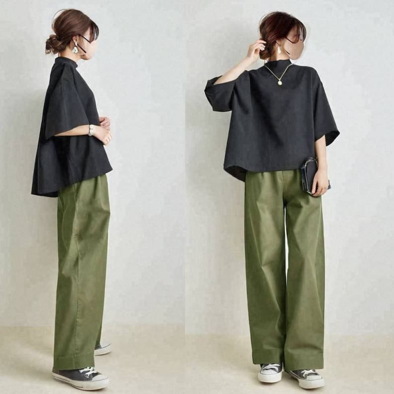 ブルベ夏/ブルベ冬服 すっきり美脚見せの定番カジュアルセットアップ