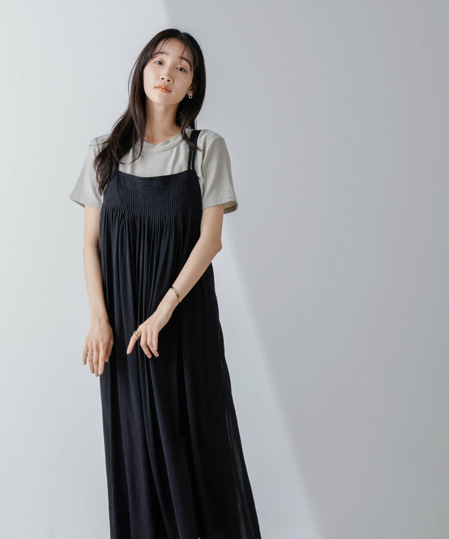 ブルベ冬服 ゆったりキャミワンピース