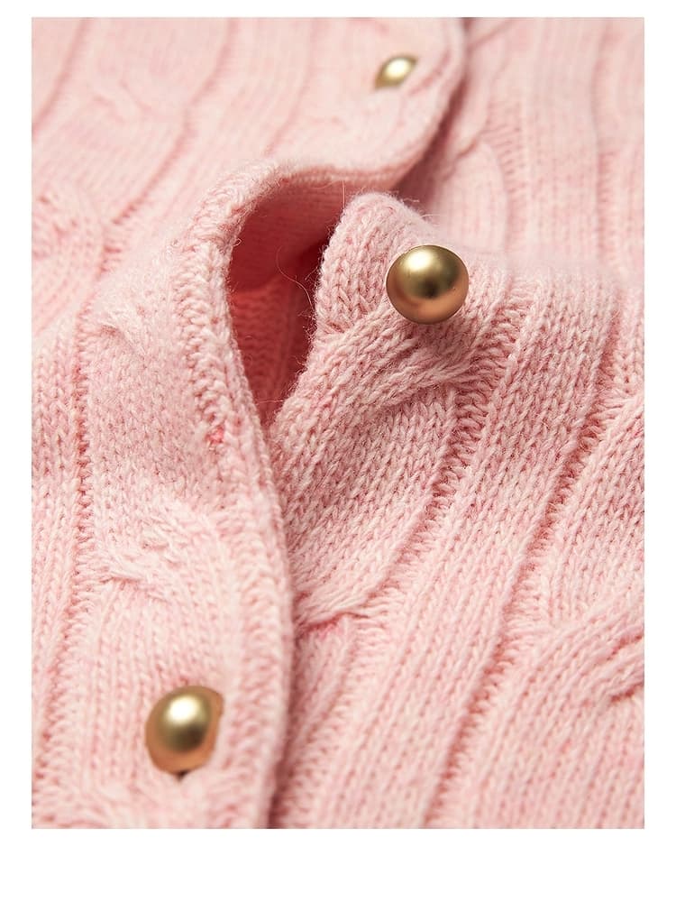 ブルベ夏/ブルベ冬服 フロントボタンカーディガン